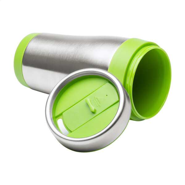 Thermo Pohár Caprol - Lime Green / Silver