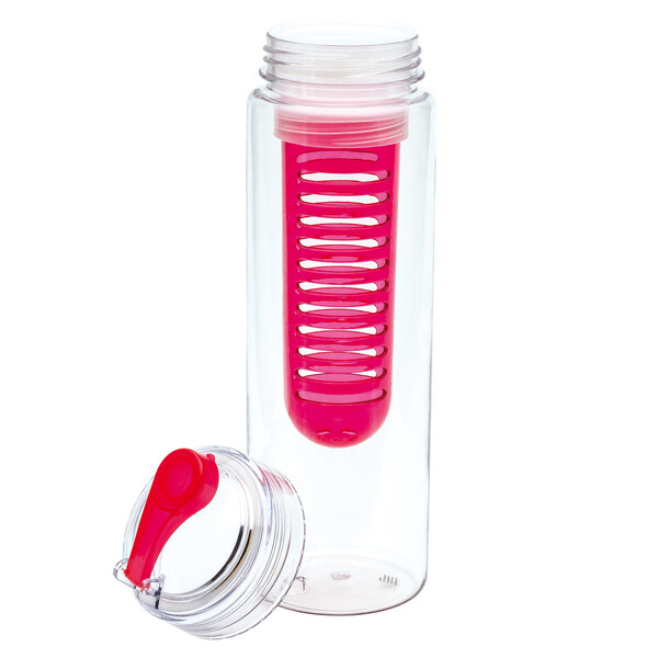 Bouteille avec infuseur à fruits JOLIETTA - rouge