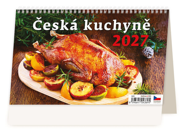 Stolní kalendář Česká kuchyně 22,6 × 13,9 cm