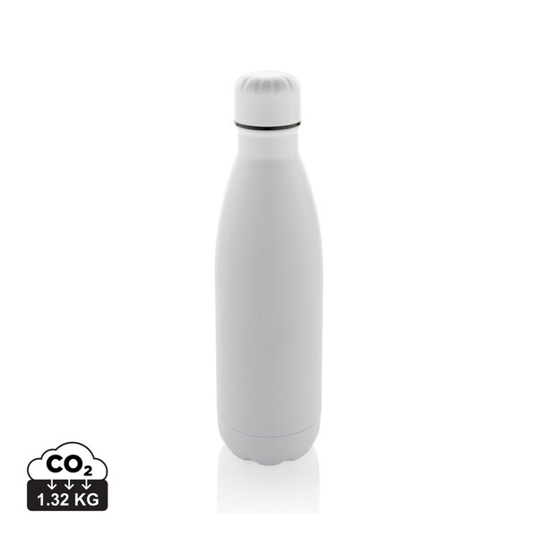 Eureka RCS certified re-steel single wall water bottle - White