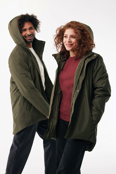 Thelon parka z recyklovaného polyesteru IQONIQ - Khaki / L