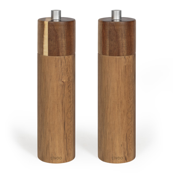 Set de 2 moulins sel et poivre manuels