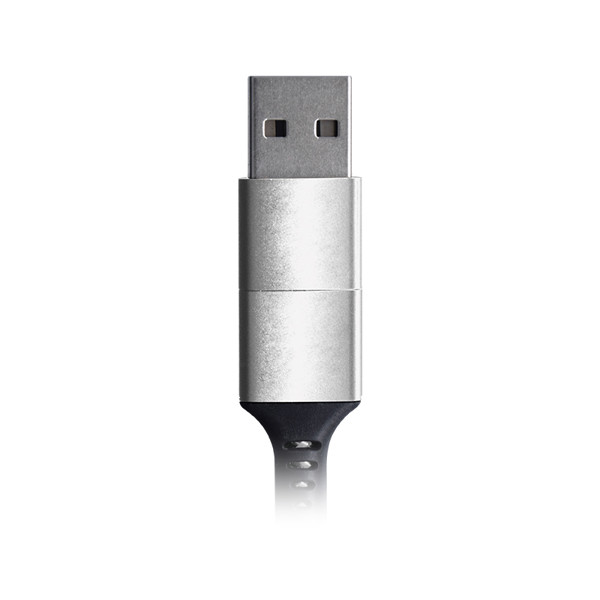 CABLE DE CHARGE 6 EN 1 A ENROULEMENT MAGNETIQUE - Argent