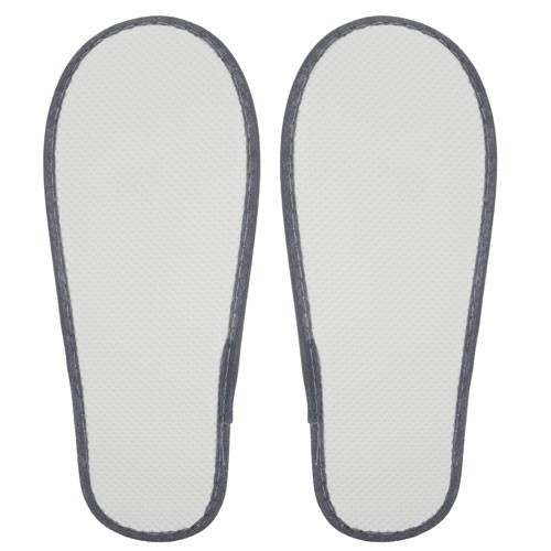 BATH SLIPPERS (PAR) "OASIS" - Gray