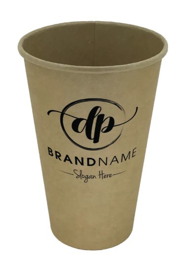 Single Wall Kraft Paper Cups 16oz (450ml)