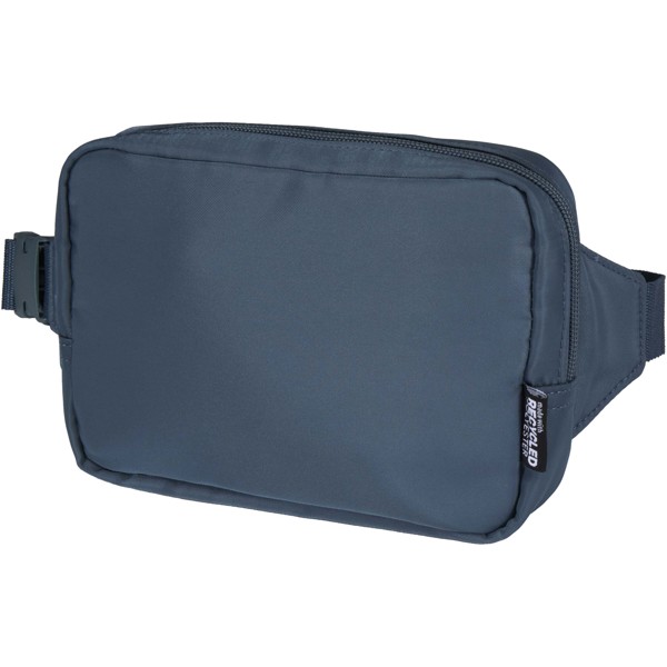 Sac bandoulière de voyage Trip Aware™ de 1 L en matériaux recyclés - Bleu hale
