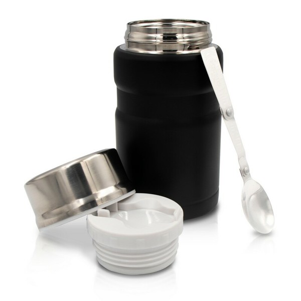 Thermo food container 650 ml Air Gifts, foldable spoon | Jonathan