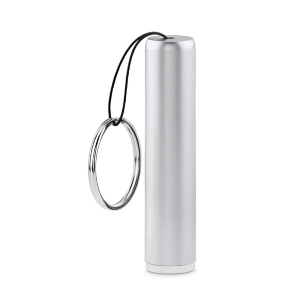 Plastic light up logo torch Sanlight - Silver