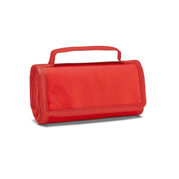 OSAKA. Foldable cooler bag 2 L in non-woven material (80 g/m²) - Red