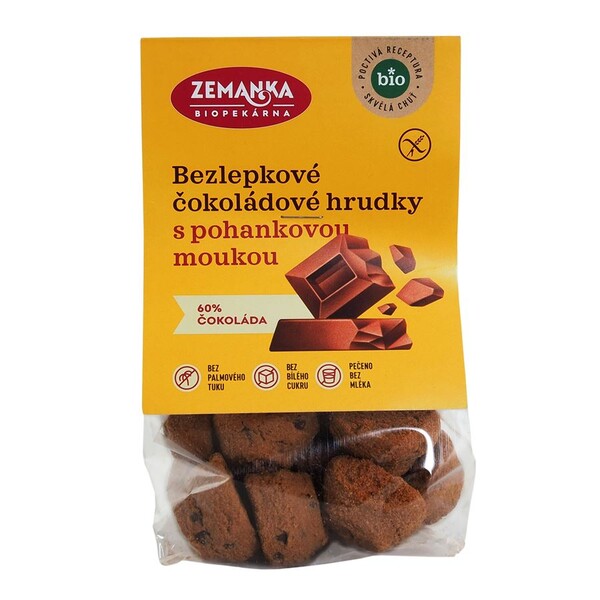 Bezlepkové pohánkové bio hrudky s čokoládou