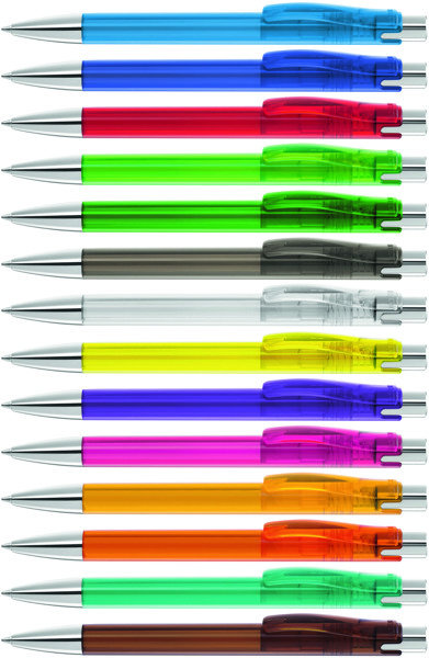 CANDY transparent SI guľôčkové pero - Žltá