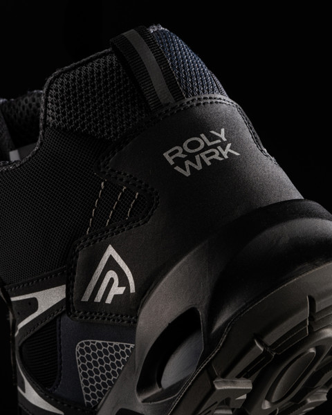 Sapatos De Trabalho Giskan - PRETO/AZUL MARINHO / 36