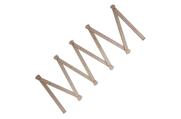 Règle pliante en bois 2m premium, naturel