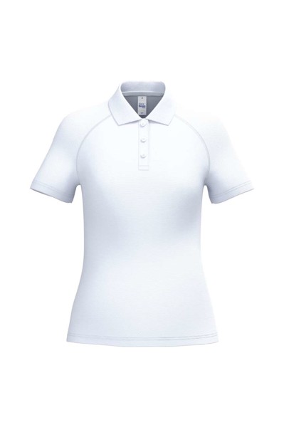 Ladies' Basic Polyester Polo Shirt - Ideal White / M