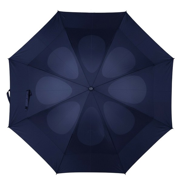 Windproof manual umbrella - navy blue