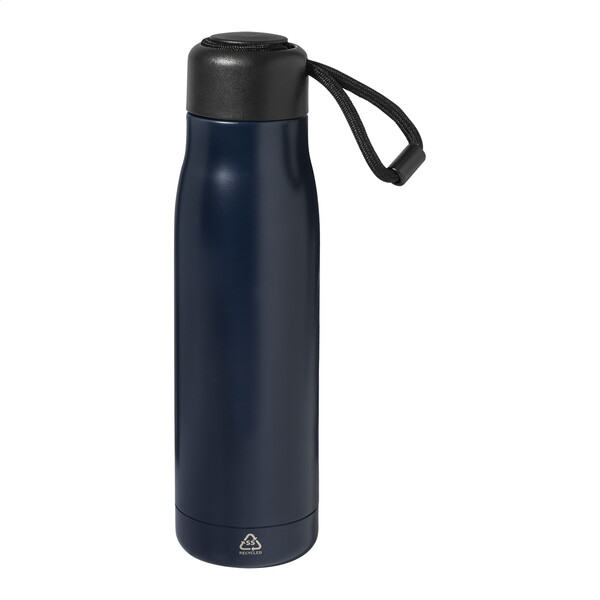 Bouteille isotherme en RSS Rekalu - Bleu Foncé