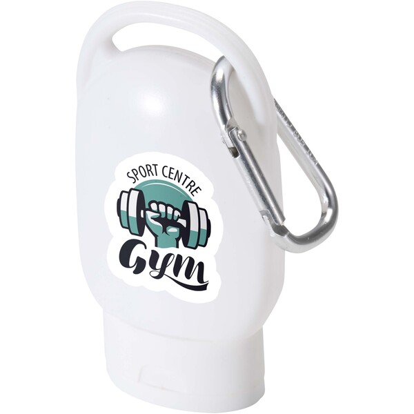 Crème solaire SPF 30 Rosie avec mousqueton - Blanc