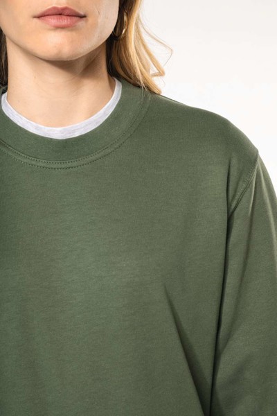 Crew Neck Sweatshirt - White / L