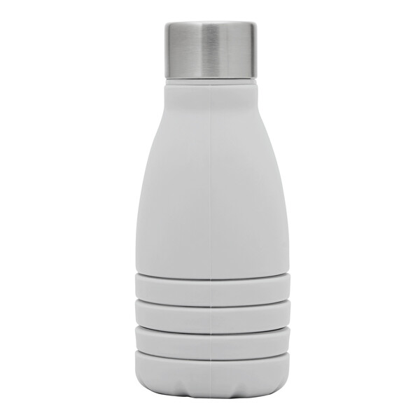 Foldable Drinking Bottle Big Gets Small - Grey