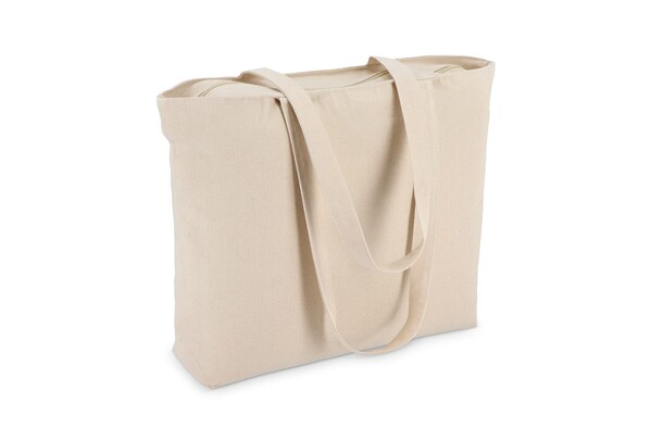 Sac fourre-tout en coton avec fermeture éclair OEKO-TEX® 47 x 11 x 35cm 320g/m²