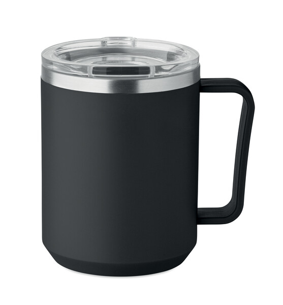 Dvojstenný hrnček 400 ml Cocoa - Čierna