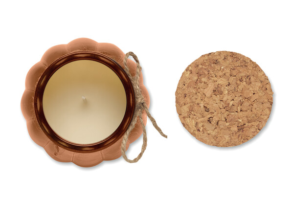 Vanilla plant based wax candle Pumkin - Brown