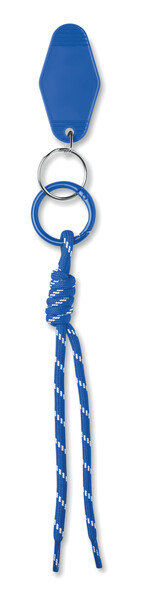 Brelok pleciony z tagiem Keybraid - Niebieski