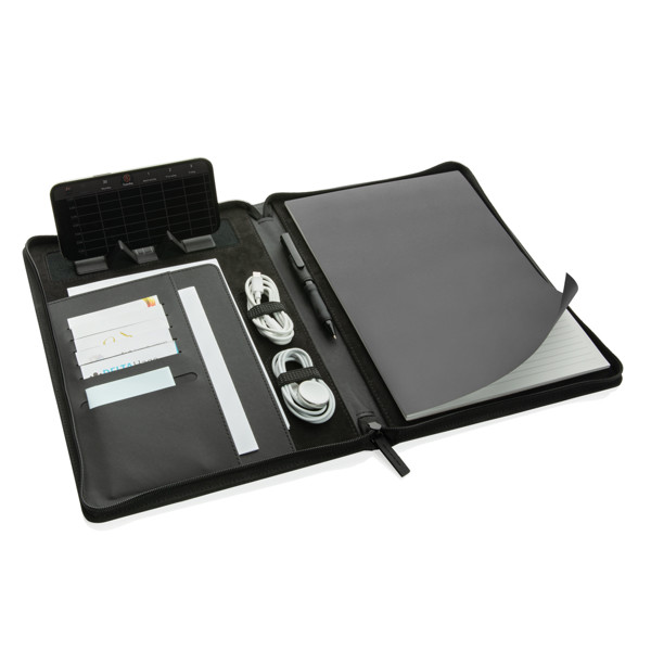 Swiss Peak A4 portfolio, recycled PU, stone paper