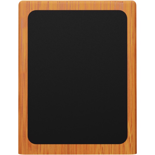 SCX.design O12 wooden light-up logo pencil holder with dual USB output