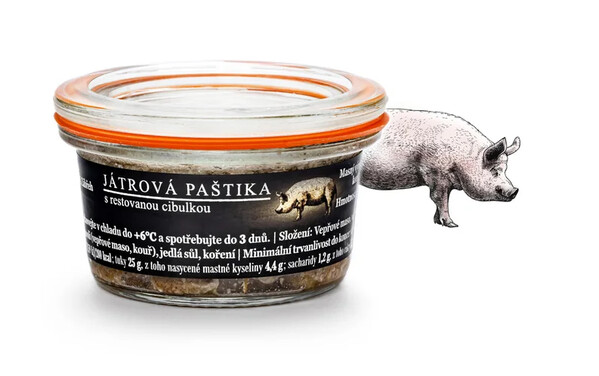 MINI Pečeňová paštéta s restovanou cibuľkou 50g