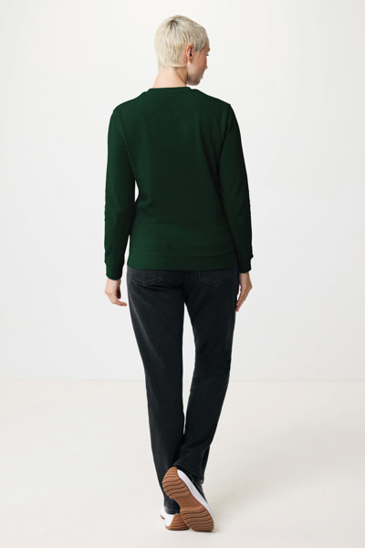 Sweater à col rond en coton recyclé Iqoniq Zion - Forest Green / XXXL