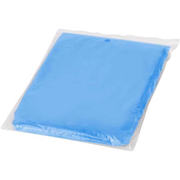 Poncho jetable pour la pluie avec pochette de rangement Ziva - Bleu Royal