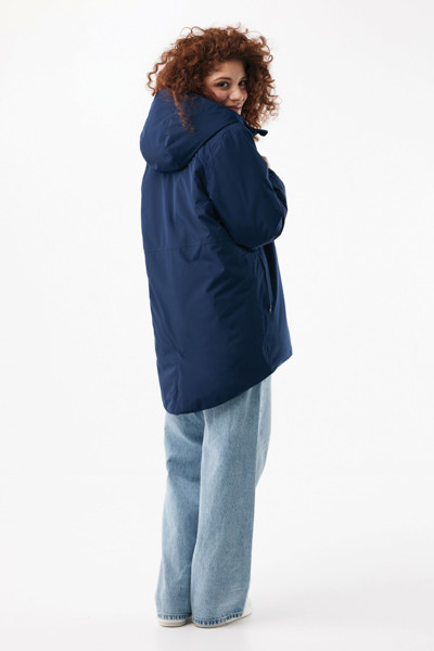 Parka en polyester recyclé IQONIQ Thelon - Bleu Marine / XXL