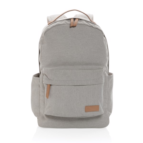 Impact AWARE™ 16 oz. recycled canvas backpack - Grey