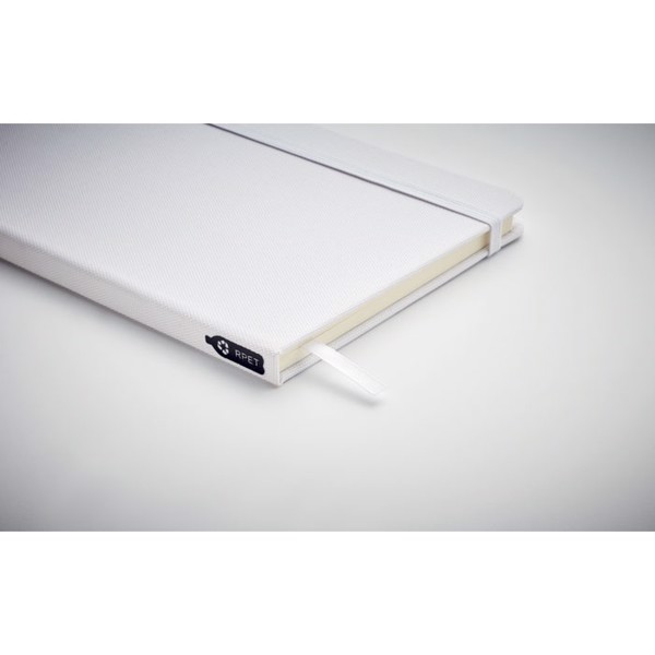 A5 RPET notebook 80 lined Note Rpet - White