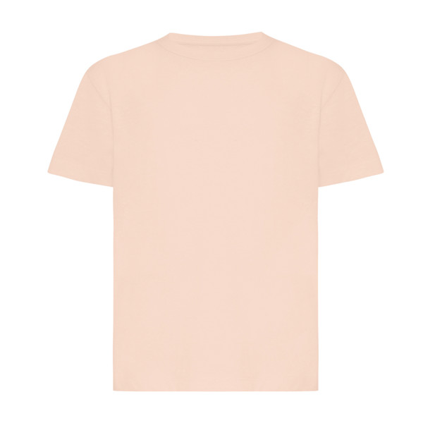 Iqoniq Koli kids lightweight recycled cotton t-shirt - Peach Nectar / 1314