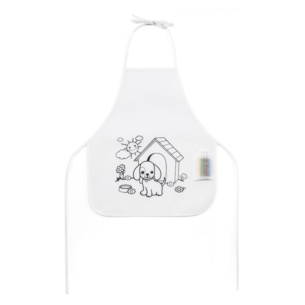 PS - NILO. Children's apron for colouring in non-woven