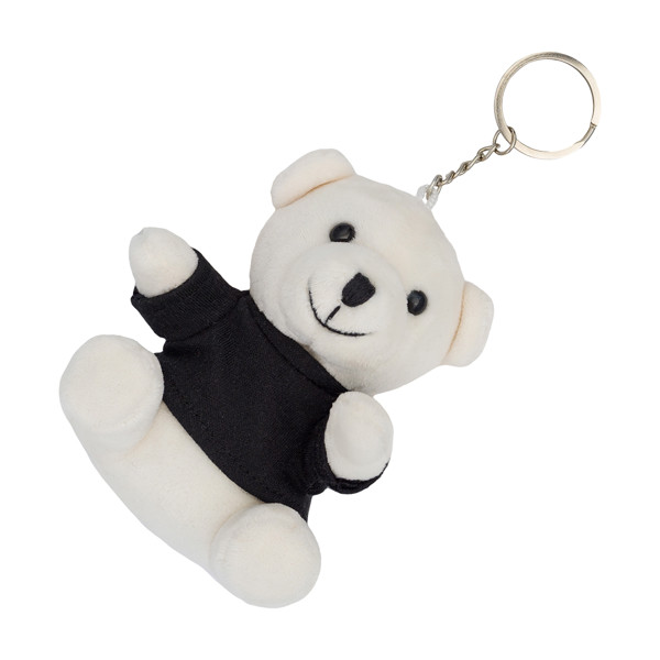 Ollie teddy keyring - White