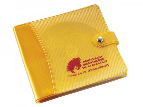 ETUI POUR 12 CD - Jaune