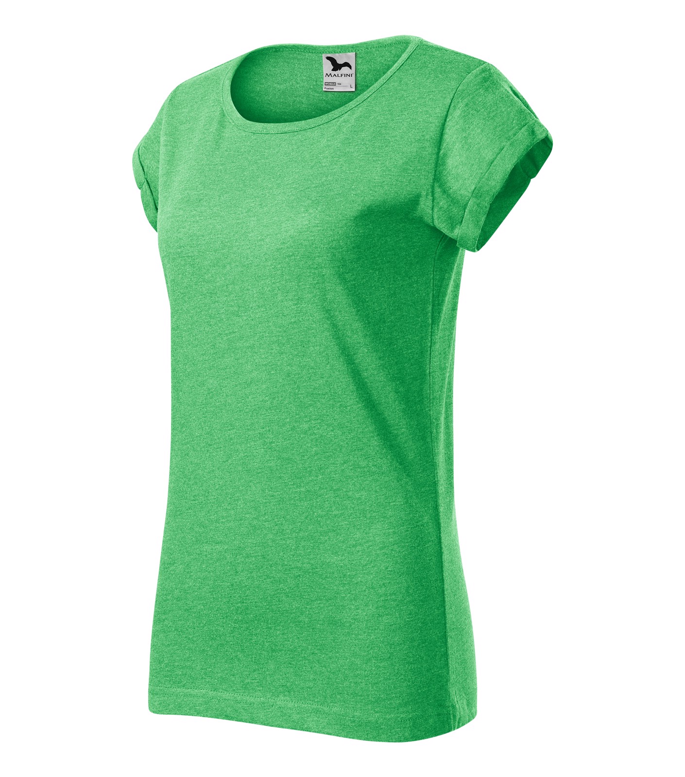Tričko dámské Malfini Fusion - Zelený Melír / L
