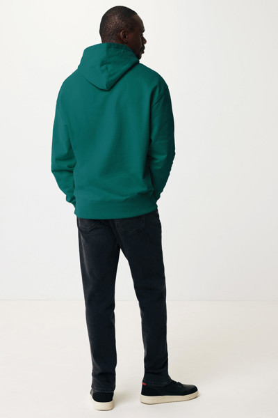 Sweat à capuche en coton recyclé Iqoniq Yoho - Verdigris / XS