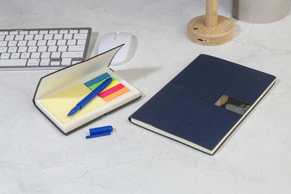Carnet de notes en RPU Decopuk - Bleu Foncé