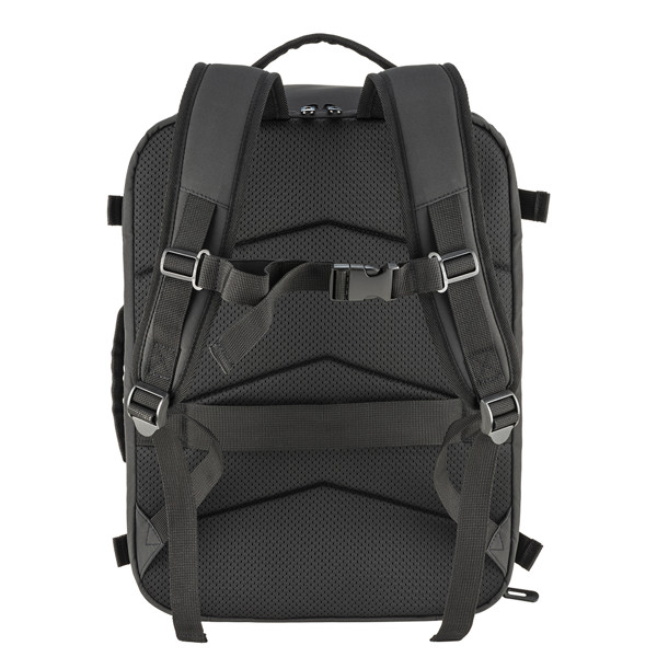 Cabin Size Travel Backpack / Suitcase With Laptop Holder (15) In Polyester - Black