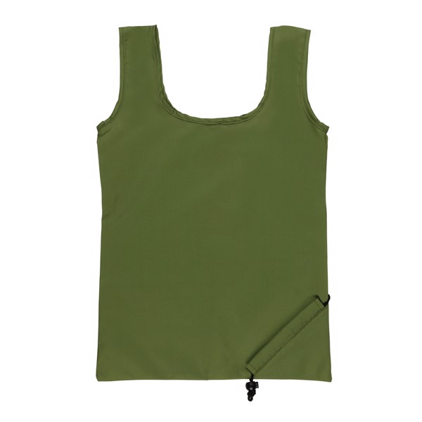 Sac shopping pliable en rPET 190T Impact AWARE™ - Vert