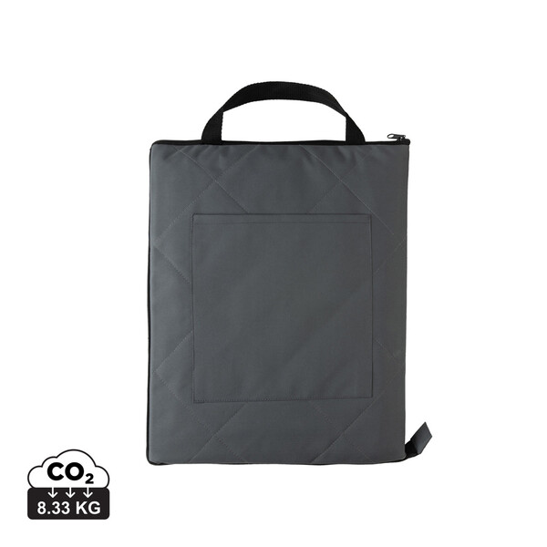 Impact Aware prešita piknik odeja, rPET, 145x130 cm - Antracit
