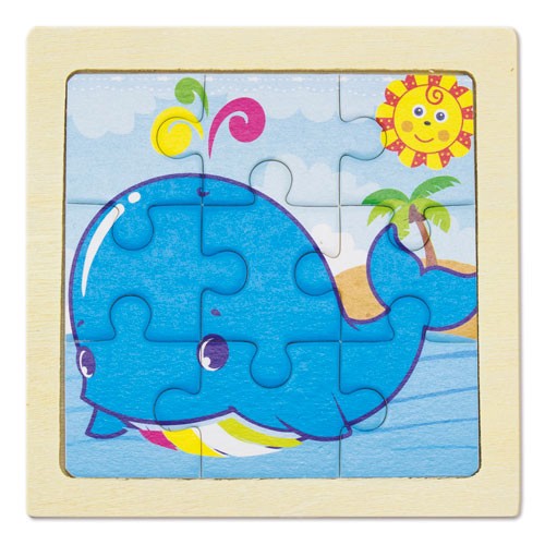 SET DE 5 PUZZLES EN BOIS NATUREL "JUNIOR"