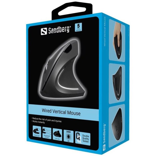 Sandberg Wired Vertical Mouse, ergonomic mouse