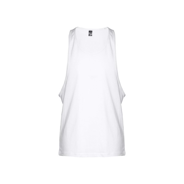 THC IBIZA WH. Men's split-sleeve cotton T-shirt with dropped armholes - White / XS