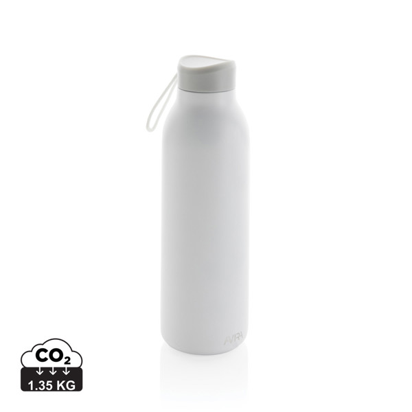 Bouteille isotherme 500ml Avira Avior en acier recyclé RCS - Blanc