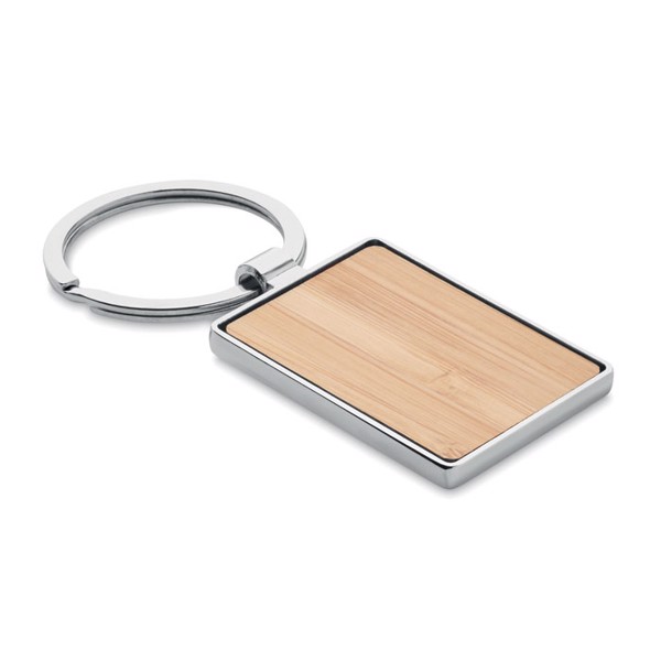 Rectangular key ring bamboo Bendigo